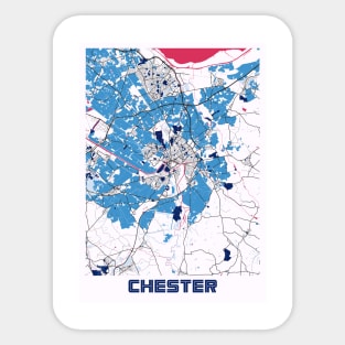 Chester - United Kingdom MilkTea City Map Sticker